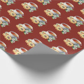 Süßes gemustertes Zitronentee-Muster Geschenkpapier (Ecke)