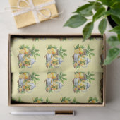 Süßes gemustertes Zitronentee-Muster Seidenpapier (Geschenk)