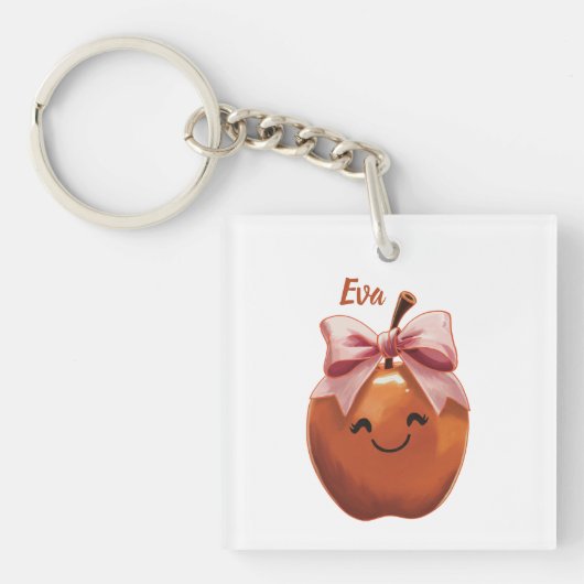 Süßes Geschenk Apfel Schlüsselanhänger (Vorderseite)