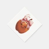 Süßes Geschenk Apfel Serviette (Ecke)