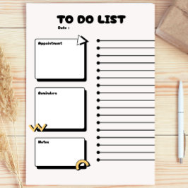 Süßes Geschenk für Lehrer, moderner To-Do-Liste-Pl Post-it Klebezettel