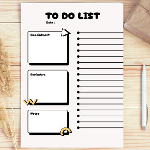 Süßes Geschenk für Lehrer, moderner To-Do-Liste-Pl Post-it Klebezettel