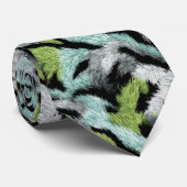 Süßes Geschenk für Trauzeugen mit Tierdruck-Muster Krawatte (Gerollt)