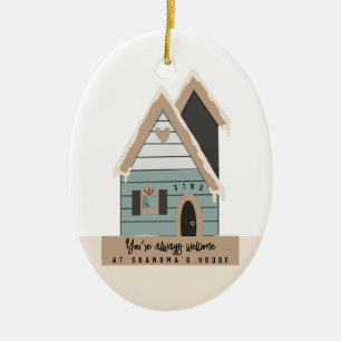 Süßes Geschenk von Oma für Großkinder Keramik Ornament
