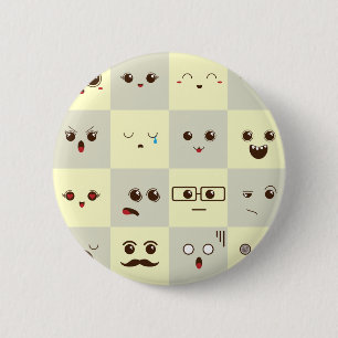 Süßes Gesicht Button