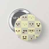 Süßes Gesicht Button (Vorne & Hinten)