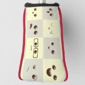 Süßes Gesicht Golf Headcover (Rotieren 90)