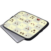 Süßes Gesicht Laptopschutzhülle (Vorne Knopf)