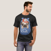 Süßes Gesicht Mops Hund T-Shirt (Vorne ganz)