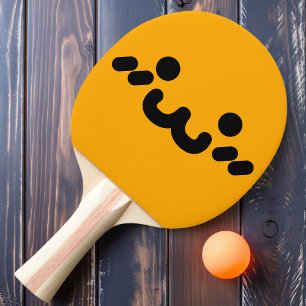 Süßes Gesicht Orange Ping-Pong-Schläger Tischtennis Schläger
