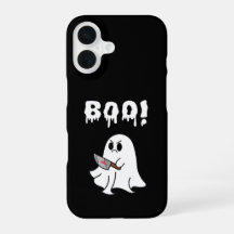 Süßes Gespenst "Boo!" Halloween iPhone-Hülle