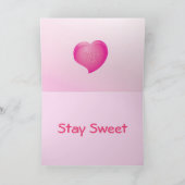 Süßes Gesprächs-Herzen Feiertagskarte (Innenseite)