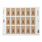 Süßes Gingerbrot, Boy-Geschenk-Etikett Adressaufkleber (Vorne)