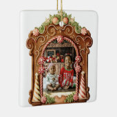 Süßes Gingerbrot Foto Keramikornament (Rechts)