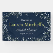 Süßes Gipskraut Hochzeit oder Party Banner (Horizontal)