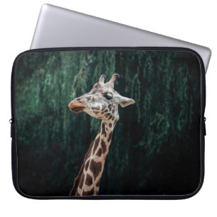 SÜSSES GIRAFFENPORTRAIT LAPTOPSCHUTZHÜLLE