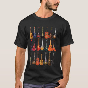 Süßes Gitarre Rock N Roll Musikinstrumente Shirt