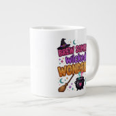 Süßes Glitter-Halloween-Design Jumbo-Tasse (Vorderseite Rechts)