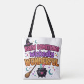 Süßes Glitter-Halloween-Design Tasche (Rückseite)
