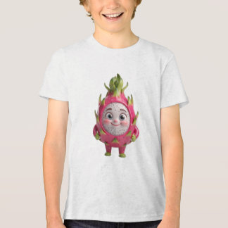 Süßes glückliches Drachenfrucht-3D-Charakter-T-Shi Tri-Blend Shirt