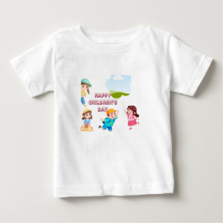 Süßes Glückliches Kindertag T-Shirt für Kinder