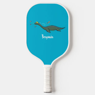 Süßes, glückliches Meeresmonster Plesiosaurier Car Pickleball Schläger