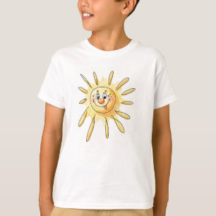 Süßes glückliches Sonnenshirt für Kinder T-Shirt