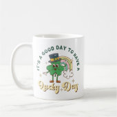 Süßes Glücksklee-Retro-Regenbogen – St. Patrick’s Kaffeetasse (Links)