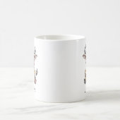 Süßes Gnu beim Lesen eines Buches Custom Kaffeetasse (Mittel)