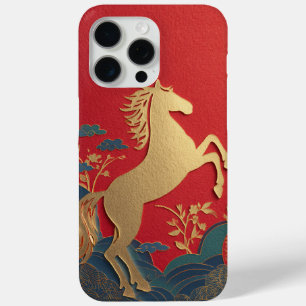 Süßes Gold Pferd Japanischer Roter Elefant stilvol Case-Mate iPhone Hülle