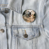 Süßes goldener Retriever-Button Button (Beispiel)