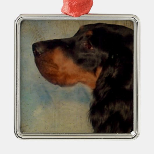 Süßes Gordon Setter Ornamente (Vorne)