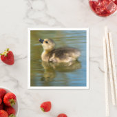 Süßes Gössel auf Teich Serviette (Beispiel)