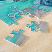 Süßes gotisches Mädchen mit Häschen Puzzle (Seite)