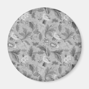 Süßes graues Blumenmuster Magnet