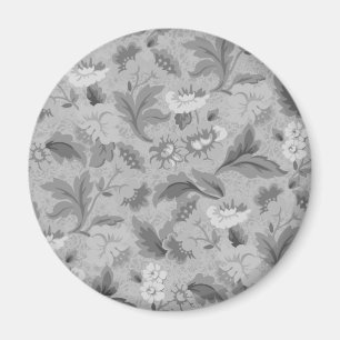 Süßes graues Blumenmuster Magnet