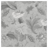 Süßes graues Blumenmuster Stoff (Nahaufnahme)