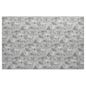 Süßes graues Blumenmuster Stoff (Fat Quarter (45,7 x 55,9 cm))