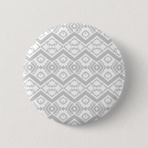 Süßes graues Zickzack-Muster Button