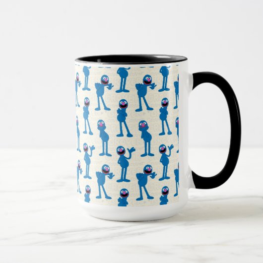 Süßes Grover-Muster Tasse (Rechts)