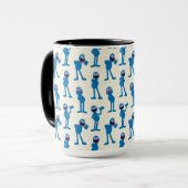 Süßes Grover-Muster Tasse (Vorderseite Links)