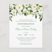 Süßes Grün Foto Bestätigung Einladung (Vorderseite)
