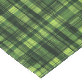 Süßes grünes Karomuster Tischdecke (Schrägansicht)