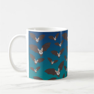 Süßes gruseliges Fledermausmuster Kaffeetasse