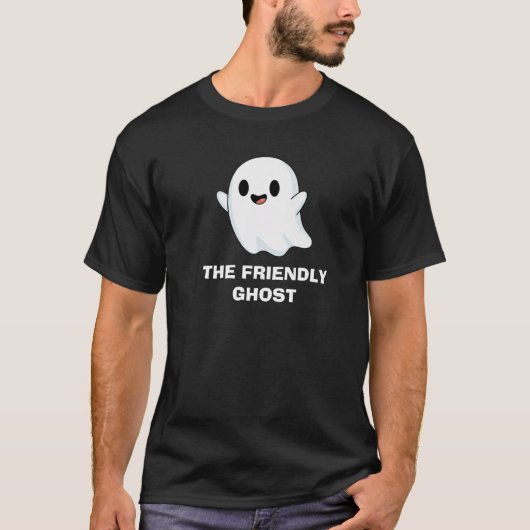 süßes gruseliges Geistdesign T-Shirt (Vorderseite)