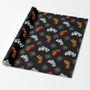 Süßes gruseliges Geister-Muster Halloween-Geschenk Geschenkpapier