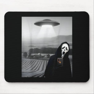 Süßes gruseliges Gesicht Horror Geist Selfie mit A Mousepad