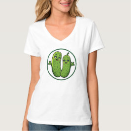 Süßes Gurken-Paar Lustiges Kawaii-Gurken-T-Shirt f T-Shirt