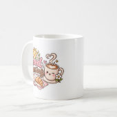 Süßes Guten Morgen Kaffeetassendesign Kaffeetasse (Vorderseite Links)