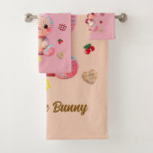 Süßes Häkelhäschen Badhandtuch Set (Insitu)